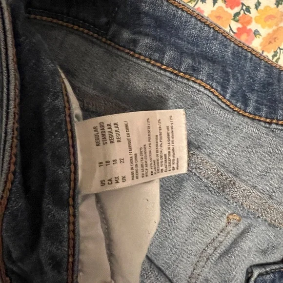 aeo ripped skinny jeans size 18 - Picture 4 of 4